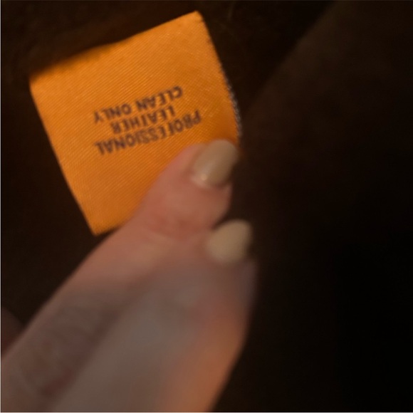 Tory Burch / Bergdorf Goodman Chocolate Brown Suede Shearling Jacket XS - Picture 9 of 9